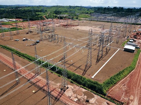 Barramento 500kV interliga a subestação existente com os Bipólos 1 e 2