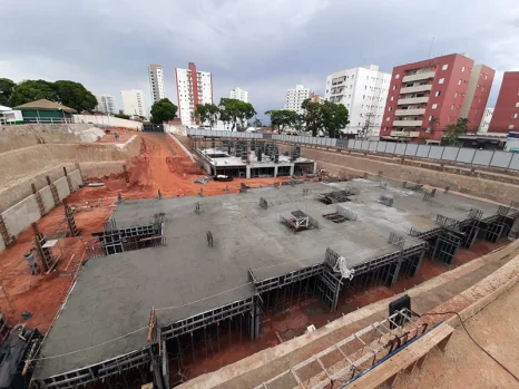 Obra do City Towers est em ritmo acelerado de execuo