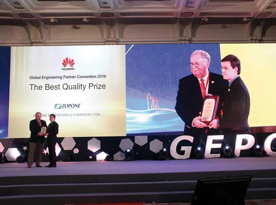 Zopone Engenharia  premiada pelo 5 ano consecutivo em evento da Huawei